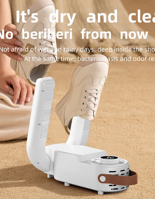 Load image into Gallery viewer, Q1 Intelligent Timer Shoe Dryer Adjustable Dryer Quick Drying Deodorizing Sterilizing Shoe Dryer Household Shoe Warmer Heater
