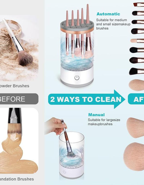 Load image into Gallery viewer, Electric Makeup Brush Cleaner, Automatic Makeup Brush Cleaner Machine, Electric Spinning Cleaner, Super-Fast for Most Size Brush
