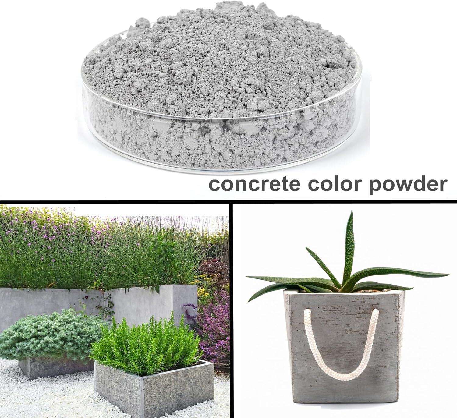 Grey Pigment Cement Pastel Tile Paint Color Pigment DIY Manually Paving Concrete Mold Concrete Color Pigment Dye for Cement Mortar Grout (Grey, 4 Oz)