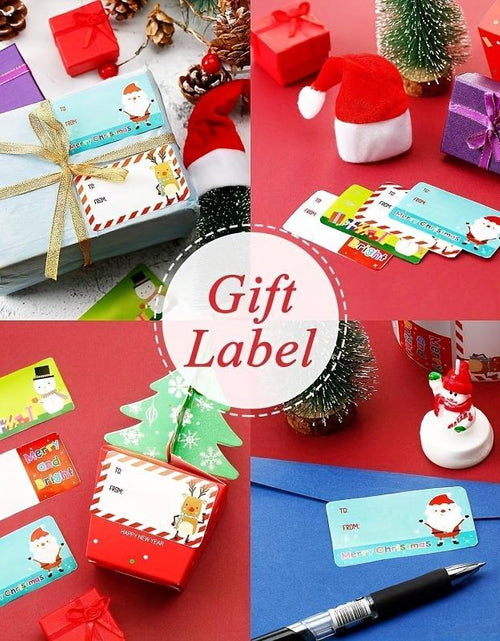 Load image into Gallery viewer, Christmas Gift Label Sticker, 1 Roll Self Adhesive Gift Wrapping Sticker, Gift Decoration Sticker for Christmas Party
