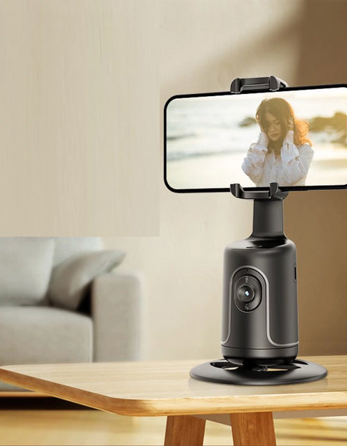 Load image into Gallery viewer, Auto Face Tracking Phone Holder Tripod, No App Required, 360° Rotation Smart Face Body Tracking Tripod Selfie Phone Camera Stand for TIK Tok, Vlog, Live Streaming, Youtube Video
